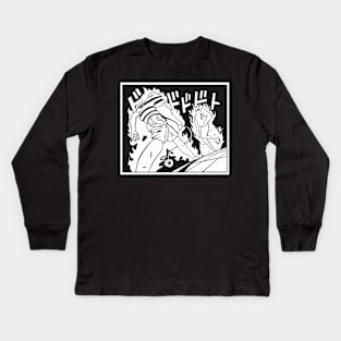 Earthbound Jojo Mashup Kids Long Sleeve T-Shirt